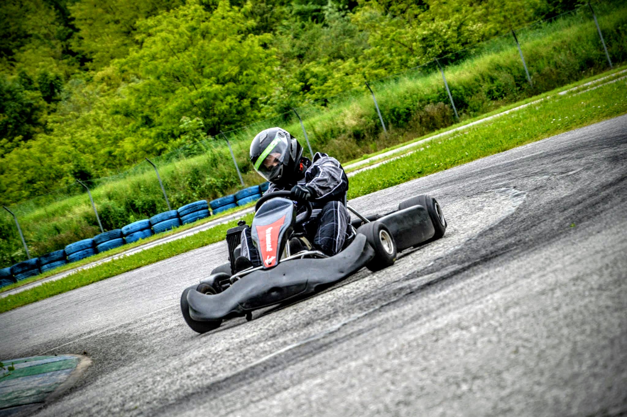 Racing Go-Karts at Alberone Karting Club‎ in Italy